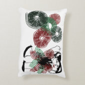 Dansen in pepermunt accent kussen (Achterkant (Verticaal))