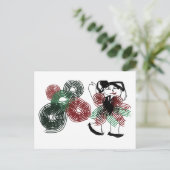 Dansen in pepermunt briefkaart (Staand voorkant)