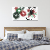 Dansen in pepermunt canvas afdruk (Insitu (Slaapkamer))