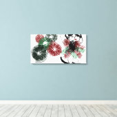 Dansen in pepermunt canvas afdruk (Insitu (Houten vloer))