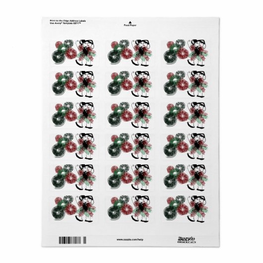 Dansen in pepermunt etiket (Full Sheet)