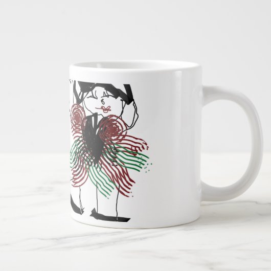 Dansen in pepermunt grote koffiekop (Rechts)