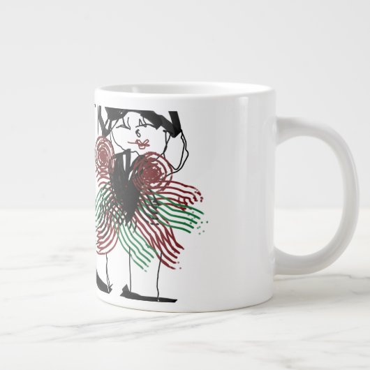 Dansen in pepermunt grote koffiekop (Rechts)