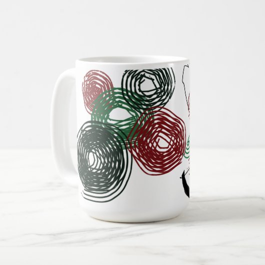 Dansen in pepermunt koffiemok (Voorkant links)