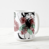 Dansen in pepermunt koffiemok (Voorkant rechts)