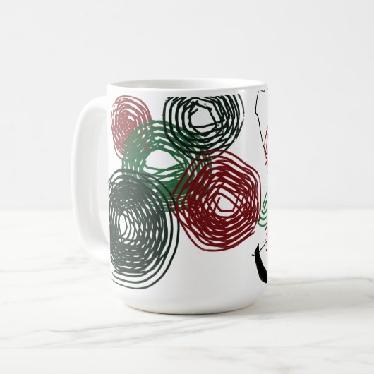 Dansen in pepermunt koffiemok (Voorkant links)