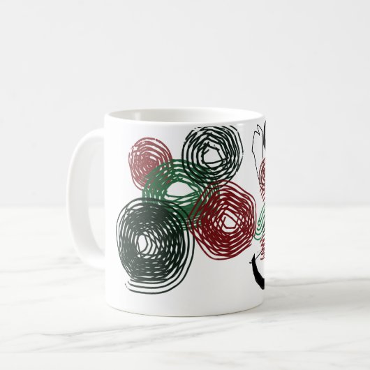 Dansen in pepermunt koffiemok (Voorkant links)