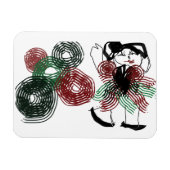 Dansen in pepermunt magneet (Horizontaal)