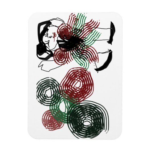 Dansen in pepermunt magneet (Verticaal)