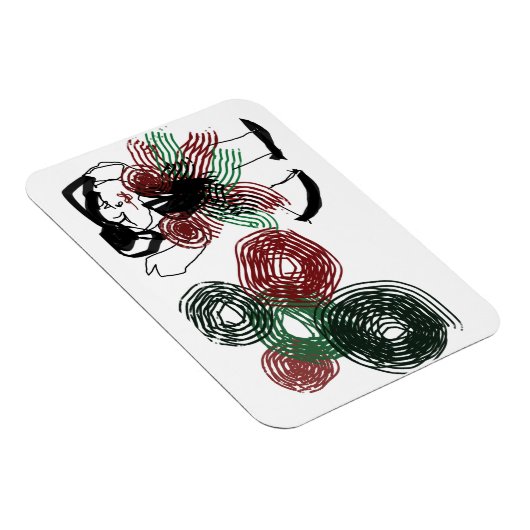 Dansen in pepermunt magneet (Rechterzijde)