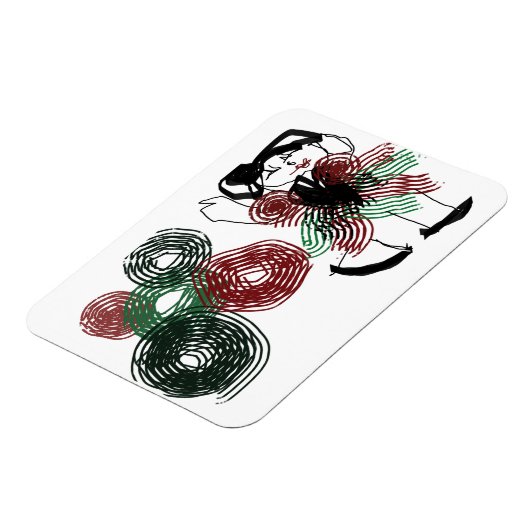 Dansen in pepermunt magneet (Linkerzijde)