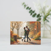 Dansen in Stanley Park Vancouver Herfst Briefkaart (Staand voorkant)