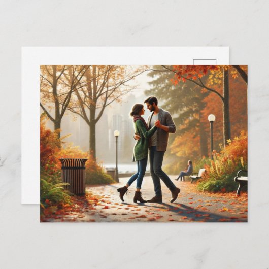 Dansen in Stanley Park Vancouver Herfst Briefkaart (Voorkant / Achterkant)