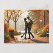 Dansen in Stanley Park Vancouver Herfst Briefkaart (Voorkant)