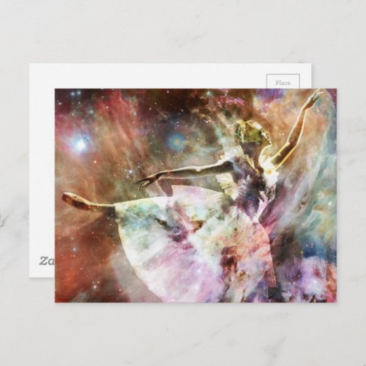 "Dansen in Stardust" Briefkaart (Voorkant / Achterkant)