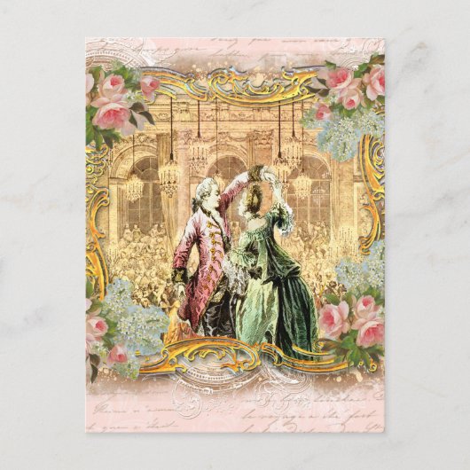 Dansen in Versailles Briefkaart (Voorkant)