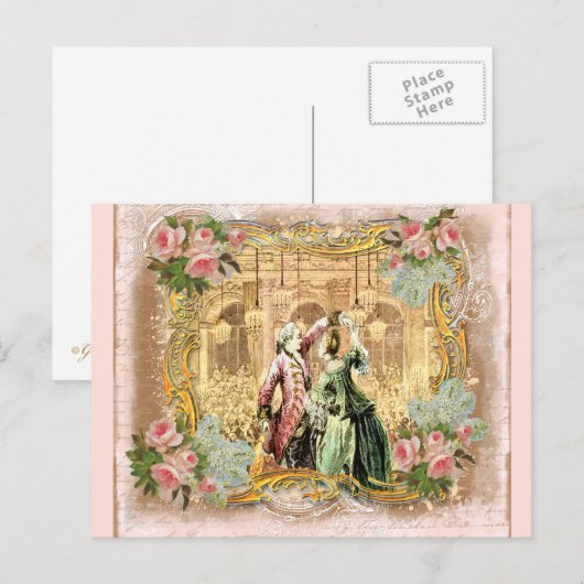 Dansen in Versailles Briefkaart (Voorkant / Achterkant)