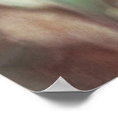 Dansen in Wind, rode schilderige droeve zachte blo Poster (Hoek)