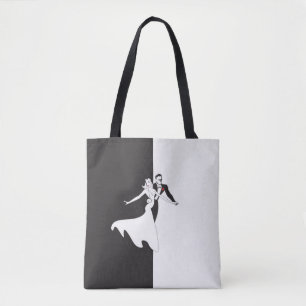Dansen in zwart-wit tote bag