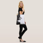 Dansen in zwart-wit tote bag (Op model)