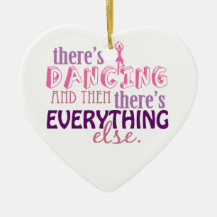 Dansen is alles keramisch ornament