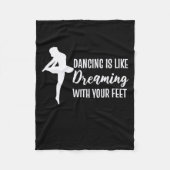 Dansen is als dromen fleece deken (Voorkant)