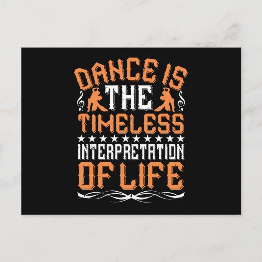 Dansen Is De Tijdloze Interpretatie Briefkaart (Voorkant)
