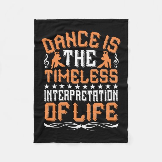Dansen Is De Tijdloze Interpretatie Fleece Deken (Voorkant)