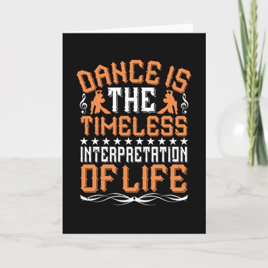 Dansen is de tijdloze interpretatie kaart (Voorkant)