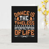 Dansen is de tijdloze interpretatie kaart (Gele Bloem)
