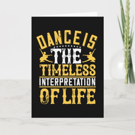 Dansen is de tijdloze interpretatie kaart (Voorkant)