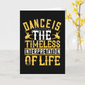 Dansen is de tijdloze interpretatie kaart (Gele Bloem)