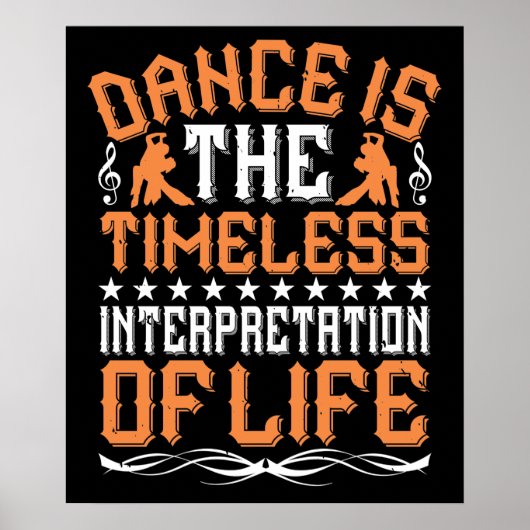 Dansen Is De Tijdloze Interpretatie Poster (Voorkant)