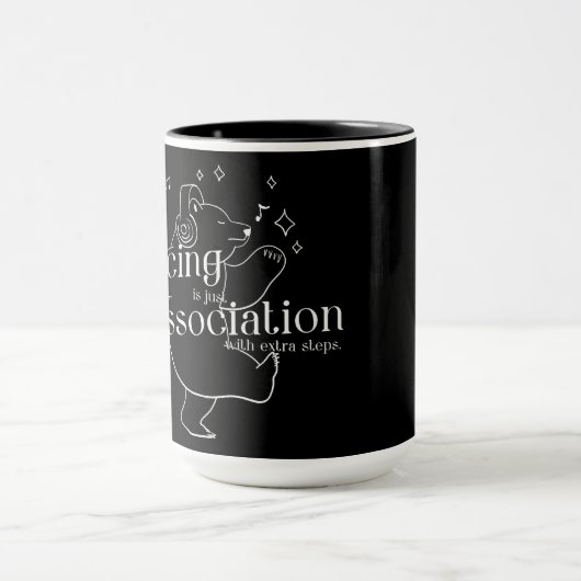 Dansen is gewoon dissociatie met extra stappen mok (Midden)