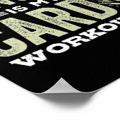 Dansen is mijn cardio workout cool grappig danscad poster (Hoek)
