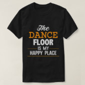 Dansen is mijn Happy Place TShirt, Line Dansend, S T-shirt (Design voorkant)