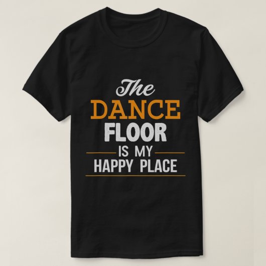 Dansen is mijn Happy Place TShirt, Line Dansend, S T-shirt (Design voorkant)