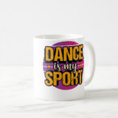 Dansen Is Mijn Sport Dansen Ballet Breakdance Hip Koffiemok (Voorkant rechts)
