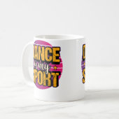 Dansen Is Mijn Sport Dansen Ballet Breakdance Hip Koffiemok (Voorkant links)