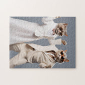 Dansen Katten In Kleding Jigsaw Puzzel (Horizontaal)