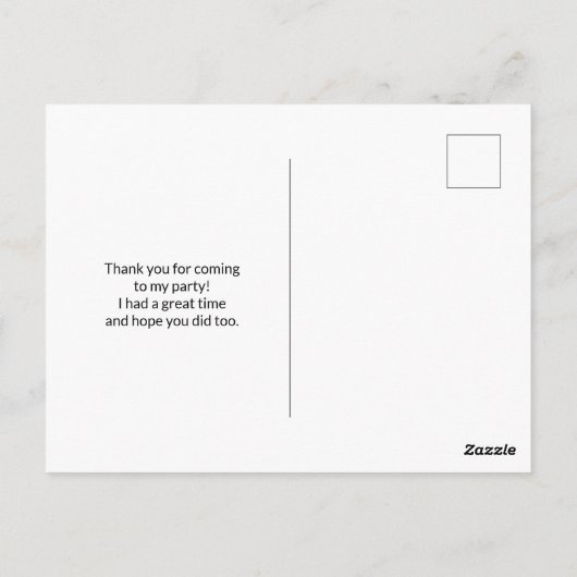 Dansen Kerstmis Bos Dieren Dank u Briefkaart (Achterkant)