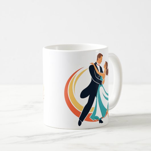 dansen koffiemok (Voorkant rechts)