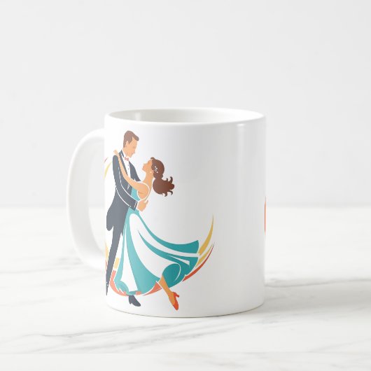 dansen koffiemok (Voorkant links)
