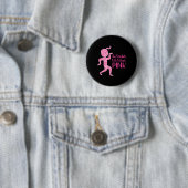 Dansen Mama Borstkanker Overlevende Ondersteuning  Ronde Button 5,7 Cm (In situ)