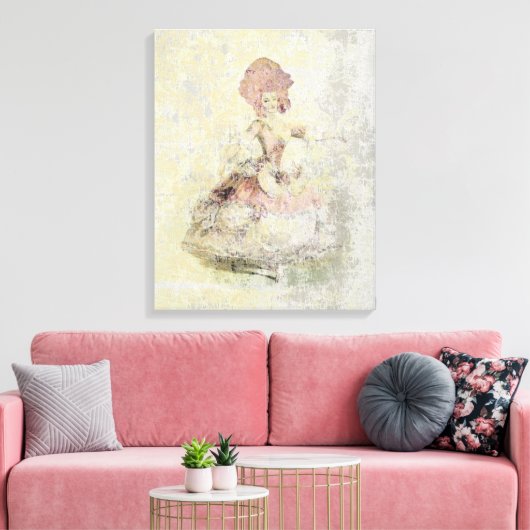 Dansen Marie Antoinette II ~ (grootte wijzigen) Canvas Afdruk (Insitu (Woonkamer))
