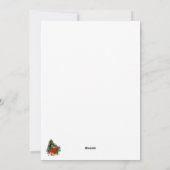  dansen meisje kerst Kaart (Achterkant)