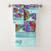 Dansen met bloemen & buistraten PV01 Bad Handdoek (Insitu)