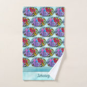 Dansen met bloemen & buistraten PV01 Bad Handdoek (Handdoek)
