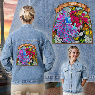 Dansen met bloemen & buistraten PV01 Denim Jacket