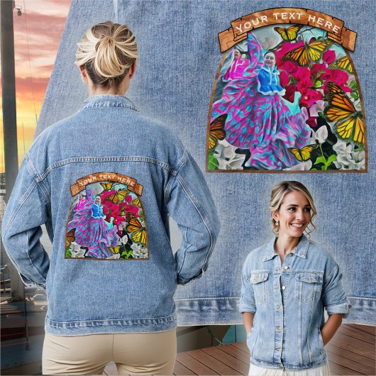 Dansen met bloemen & buistraten PV01 Denim Jacket